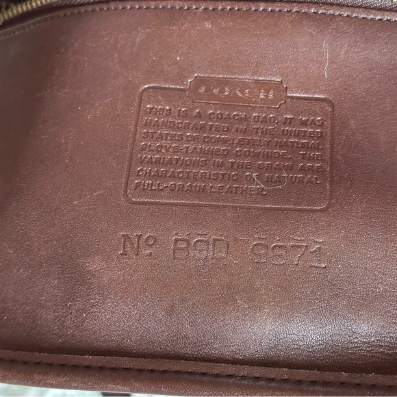 Vintage Beaumont Cocoa Leather Satchel with strap style 9871 - Picture 12 of 14